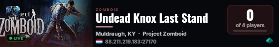 Undead Knox Last Stand live status badge