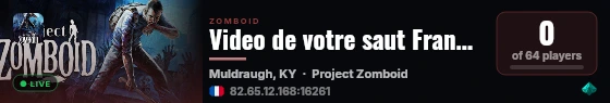 Video de votre saut Francois live status badge