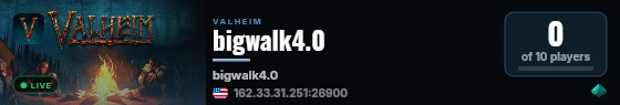 bigwalk4.0 live status badge