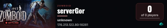 serverGor live status badge