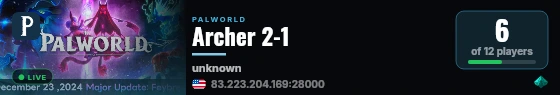 Archer 2-1 live status badge
