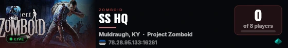SS HQ live status badge