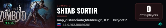 SHTAB SORTIR live status badge