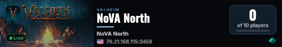 NoVA North live status badge