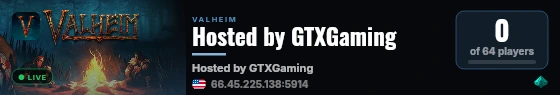 Hosted by GTXGaming live status badge