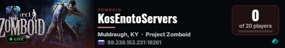 KosEnotoServers live status badge
