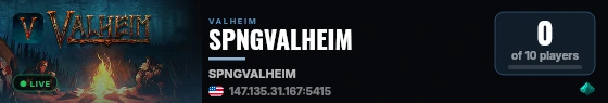 SPNGVALHEIM live status badge