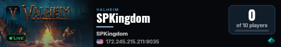 SPKingdom live status badge