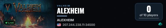 ALEXHEIM live status badge