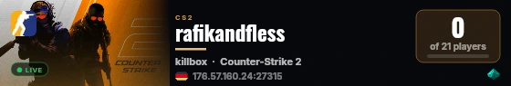 rafikandfless live status badge