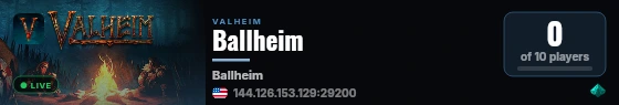Ballheim live status badge