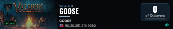 GOOSE live status badge