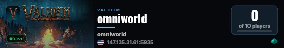 omniworld live status badge