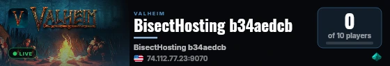 BisectHosting b34aedcb live status badge