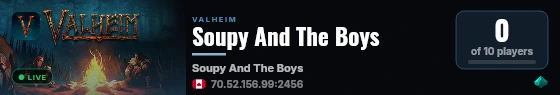 Soupy And The Boys live status badge