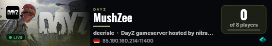 MushZee live status badge