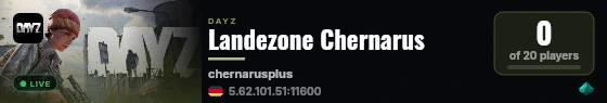 Landezone Chernarus live status badge