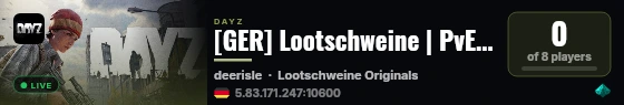 [GER] Lootschweine | PvE | back2basics | Survival live status badge