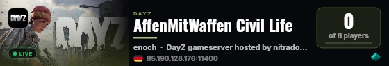 AffenMitWaffen Civil Life live status badge