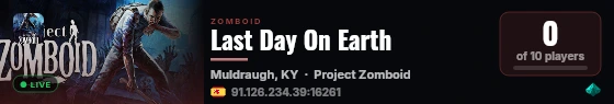 Last Day On Earth live status badge