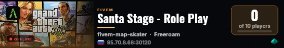 Santa Stage - Role Play live status badge