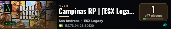 Campinas RP | [ESX Legacy] live status badge