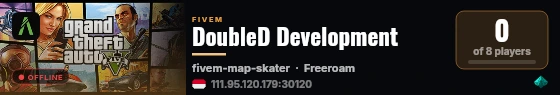 DoubleD Development live status badge