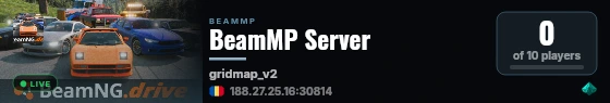 BeamMP Server live status badge