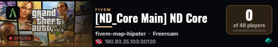 [ND_Core Main] ND Core live status badge