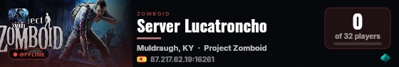 Server Lucatroncho live status badge