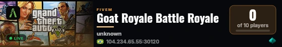 Goat Royale Battle Royale live status badge