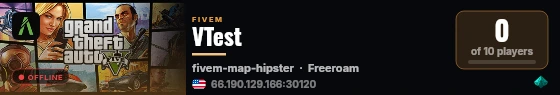 VTest live status badge