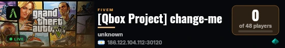 [Qbox Project] change-me live status badge