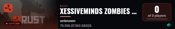 XESSIVEMINDS ZOMBIES TAKE OVER live status badge