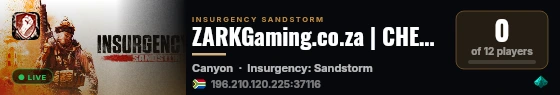 ZARKGaming.co.za | CHECKPOINT | HARD | VANILLA+ live status badge