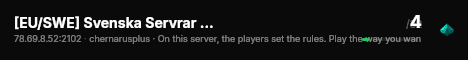 [EU/SWE] Svenska Servrar Chernarus WIPED 13/7 | AI | SNAFU | MM live status badge