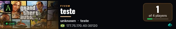 teste live status badge
