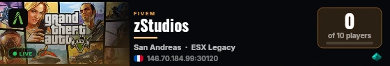 zStudios live status badge