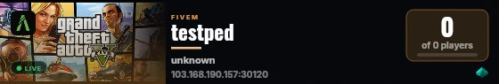 testped live status badge