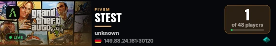 STEST live status badge