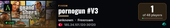 pornogun #V3 live status badge