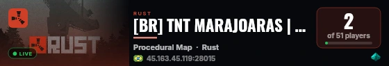 [BR] TNT MARAJOARAS | 3X | LOOT+ | KITS | TP | CLANS | WIPED HO live status badge