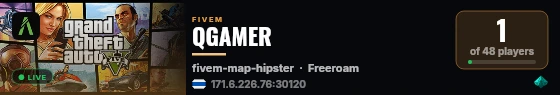 QGAMER live status badge