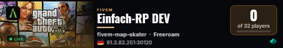 Einfach-RP DEV live status badge
