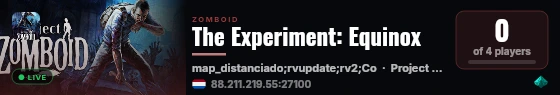 The Experiment: Equinox live status badge