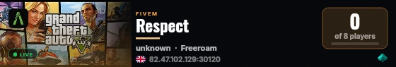 Respect live status badge