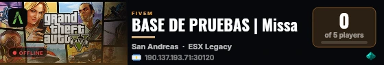 BASE DE PRUEBAS | Missa live status badge