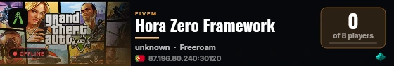 Hora Zero Framework live status badge