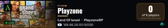 Playzone live status badge