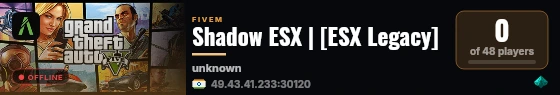Shadow ESX | [ESX Legacy] live status badge
